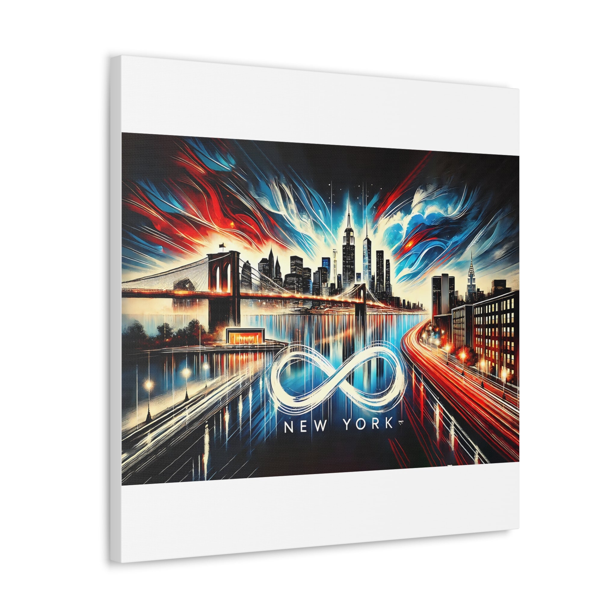 Infinite New York – Vibrant Skyline Canvas Art | Cityscape Decor