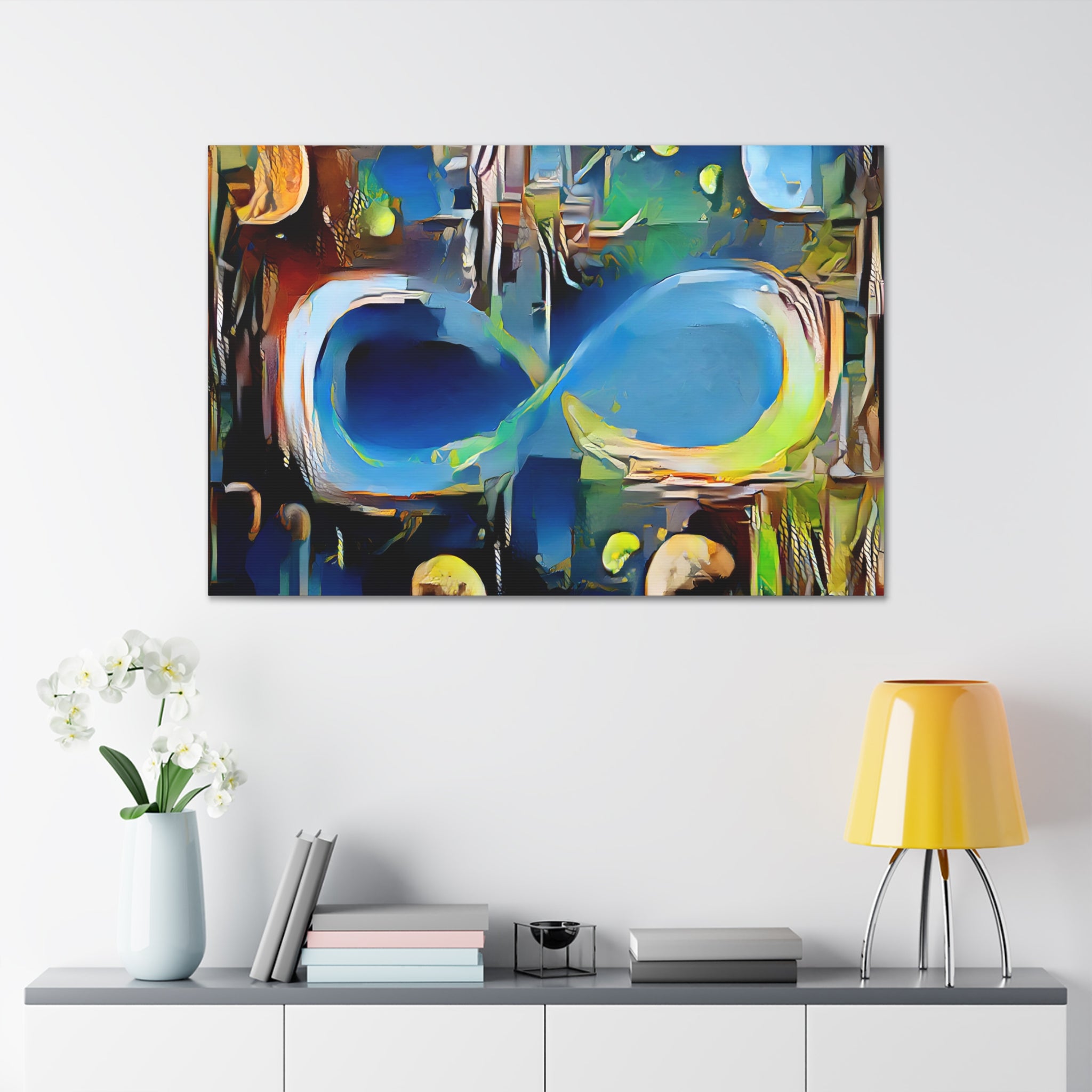 Infinite Galaxy Eko Från Skilda Horisonter Inspired Wall Art, Canvas Art, Wall Decor, Wall Art, Artistic Painting, Stars and Galaxy Picture