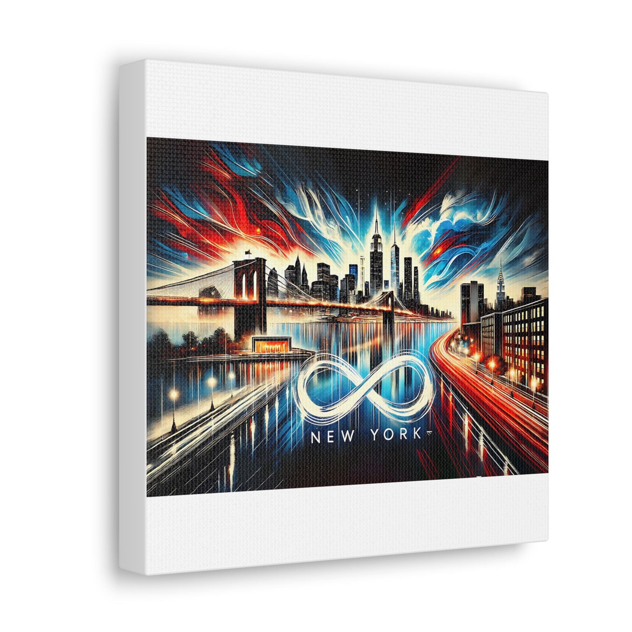 Infinite New York – Vibrant Skyline Canvas Art | Cityscape Decor