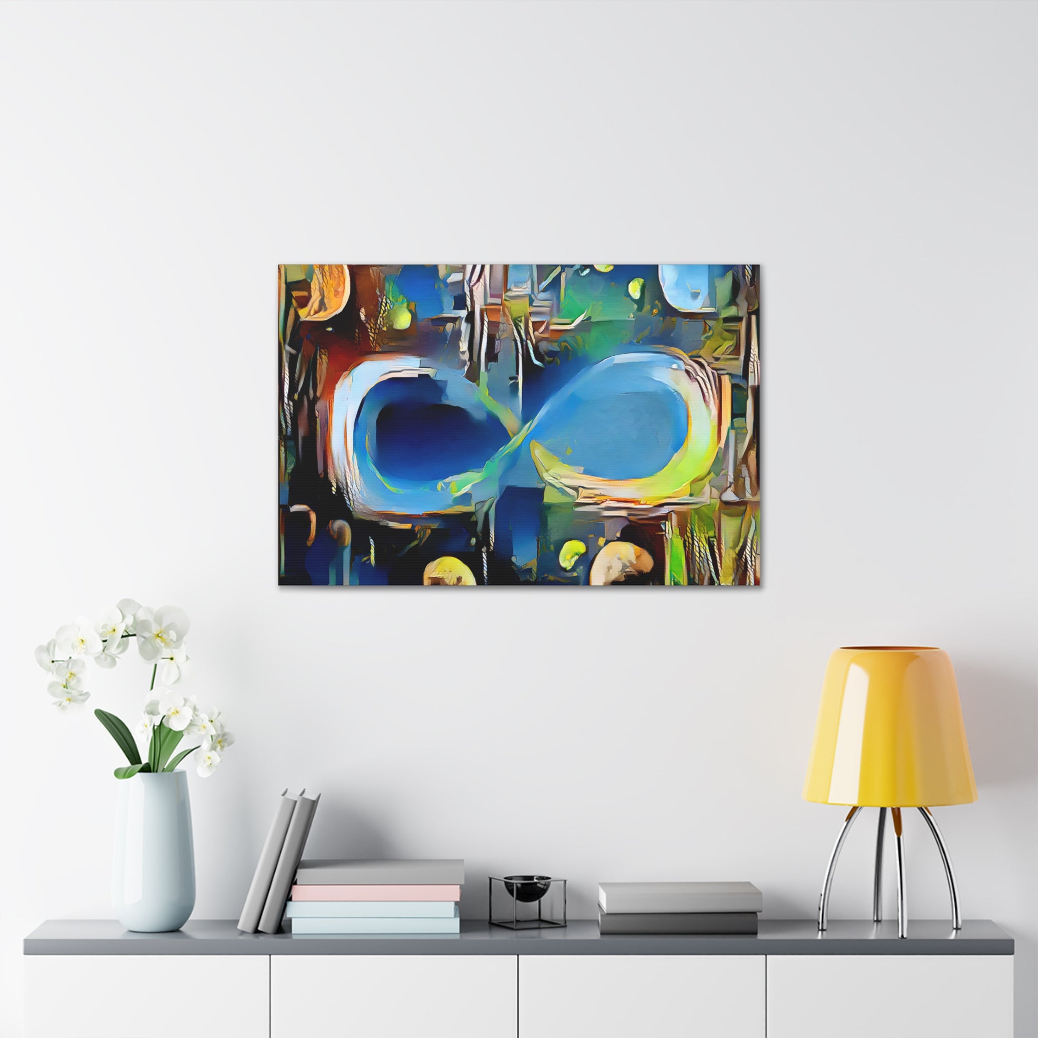 Infinite Galaxy Eko Från Skilda Horisonter Inspired Wall Art, Canvas Art, Wall Decor, Wall Art, Artistic Painting, Stars and Galaxy Picture