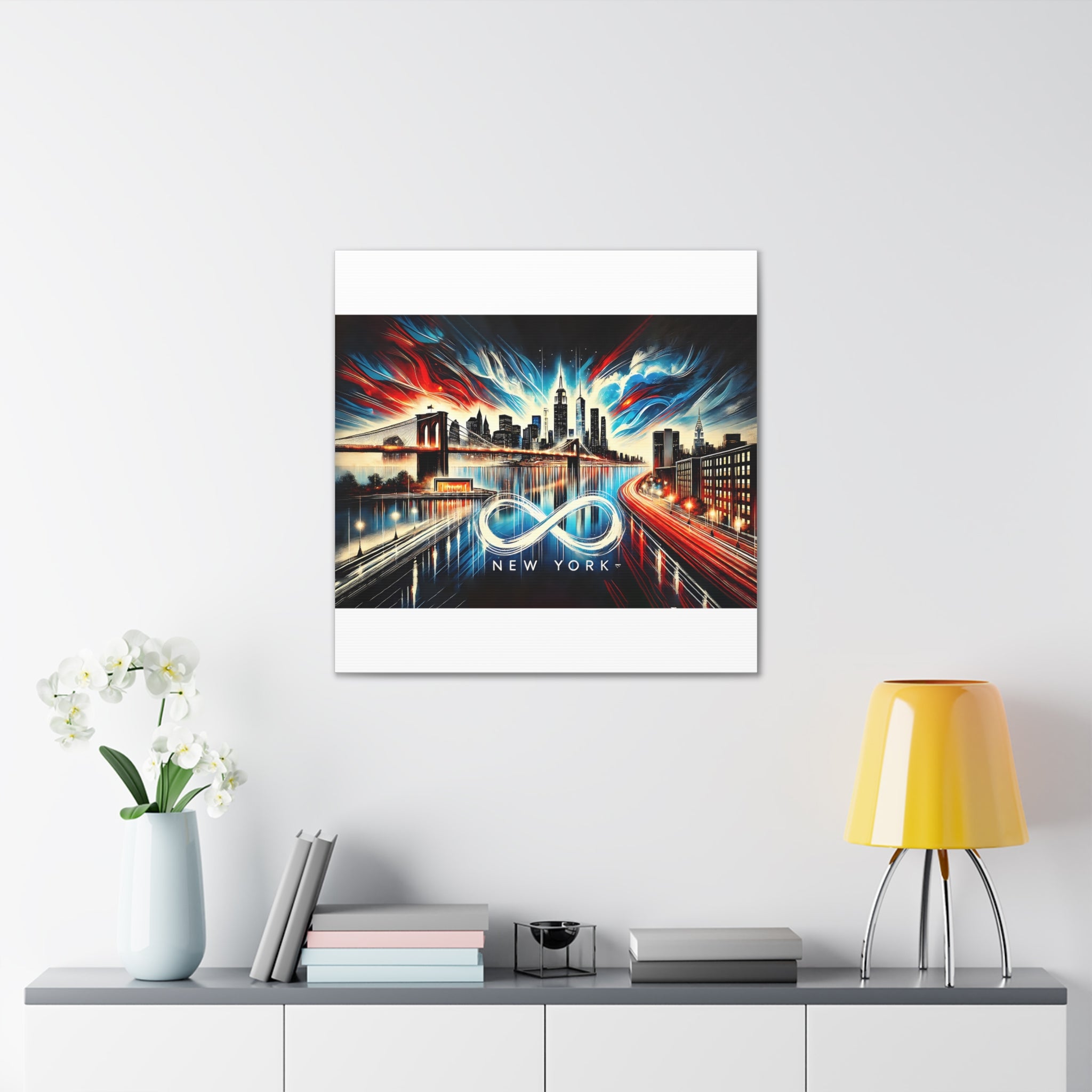 Infinite New York – Vibrant Skyline Canvas Art | Cityscape Decor