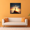 Man Standing on Top of the World 01 ∞ Infinity Symbol Canvas Art | Free Shipping