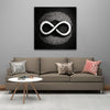 Minimalist Infinity Art - Black & White Inspirational Canvas, Timeless Symbol Minimalist Abstract Mindful Wall Decor | Free Shipping