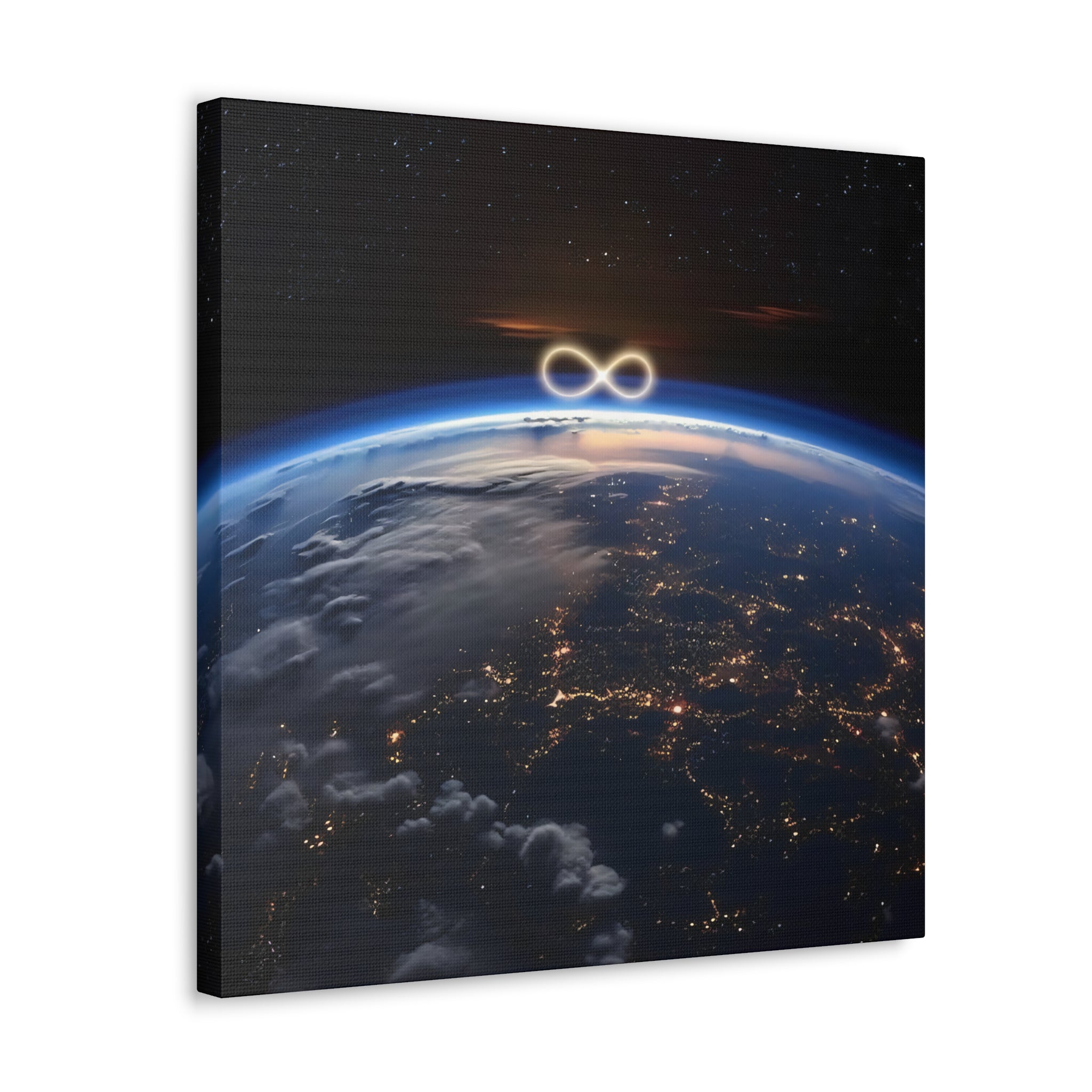 Cosmic Infinity Earth Canvas Poster – Everything Is Possible | Infinite Soldier