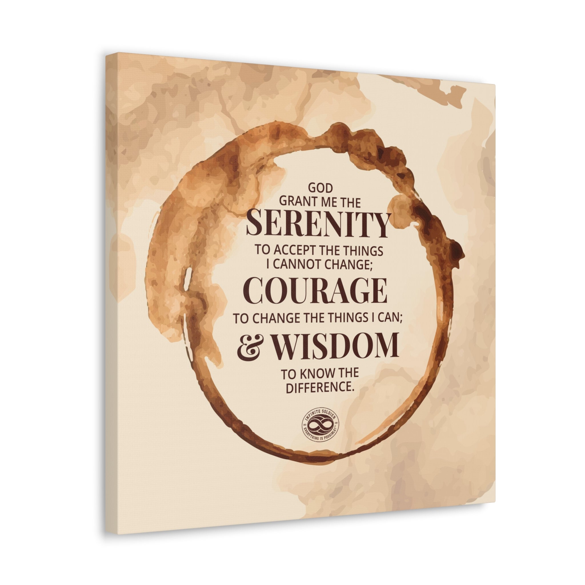 Serenity Prayer Canvas Art - Inspiring Infinite Possibilities | Infinite Soldier