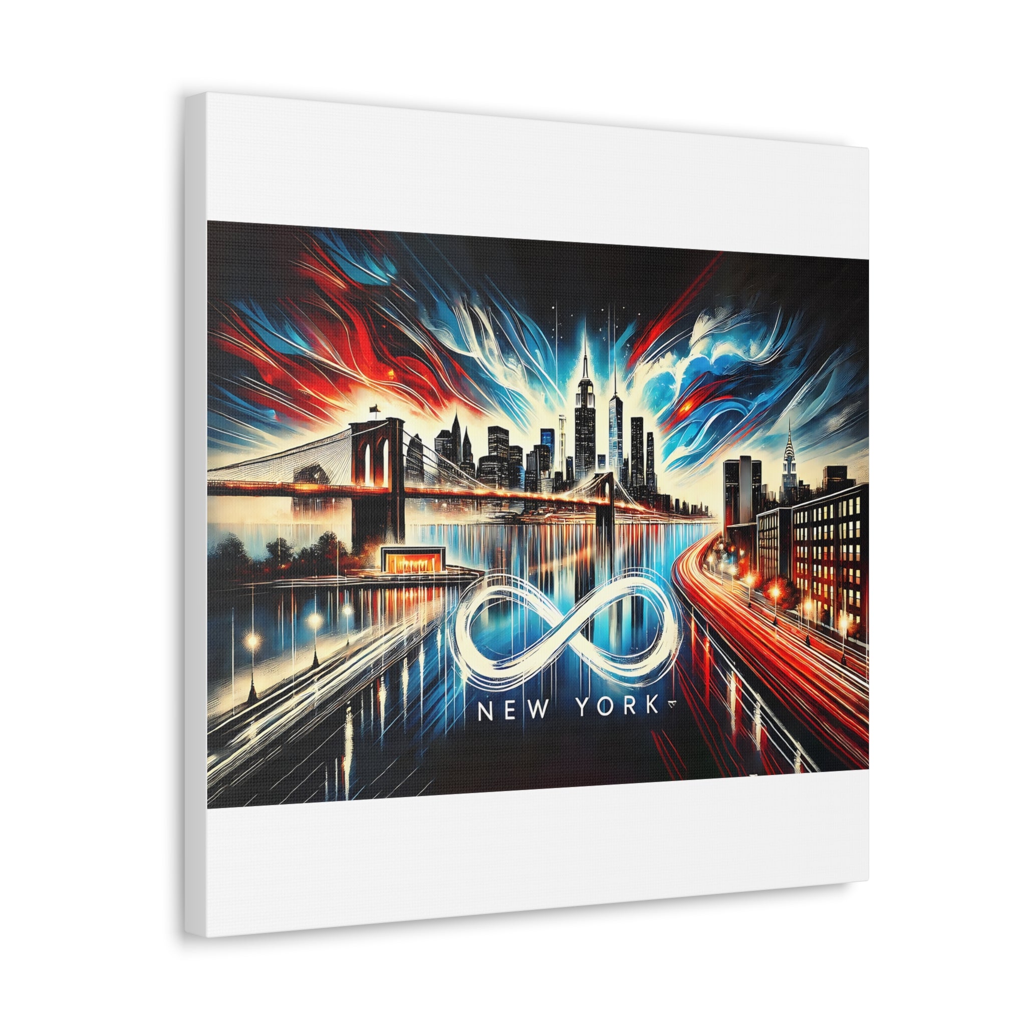 Infinite New York – Vibrant Skyline Canvas Art | Cityscape Decor