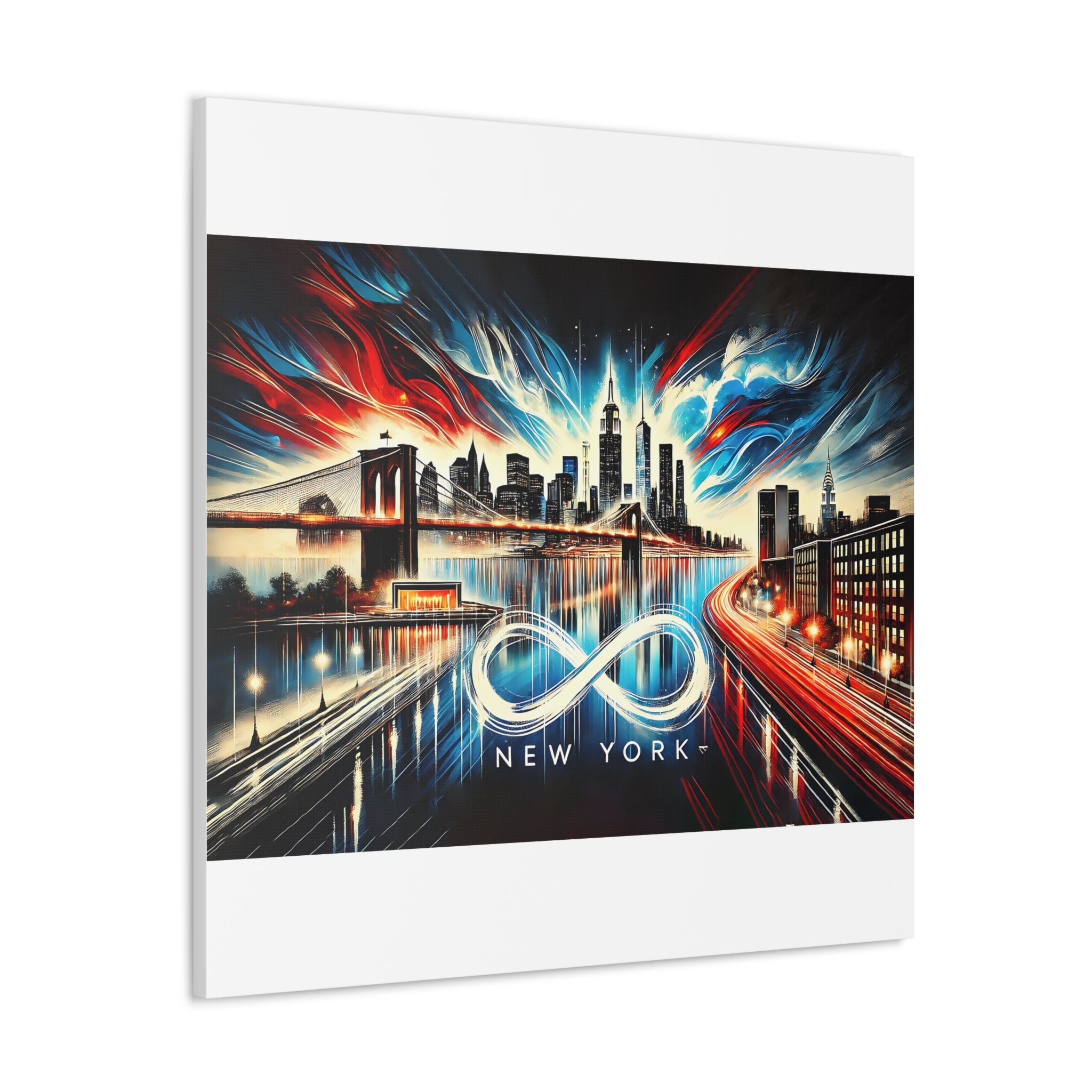 Infinite New York – Vibrant Skyline Canvas Art | Cityscape Decor