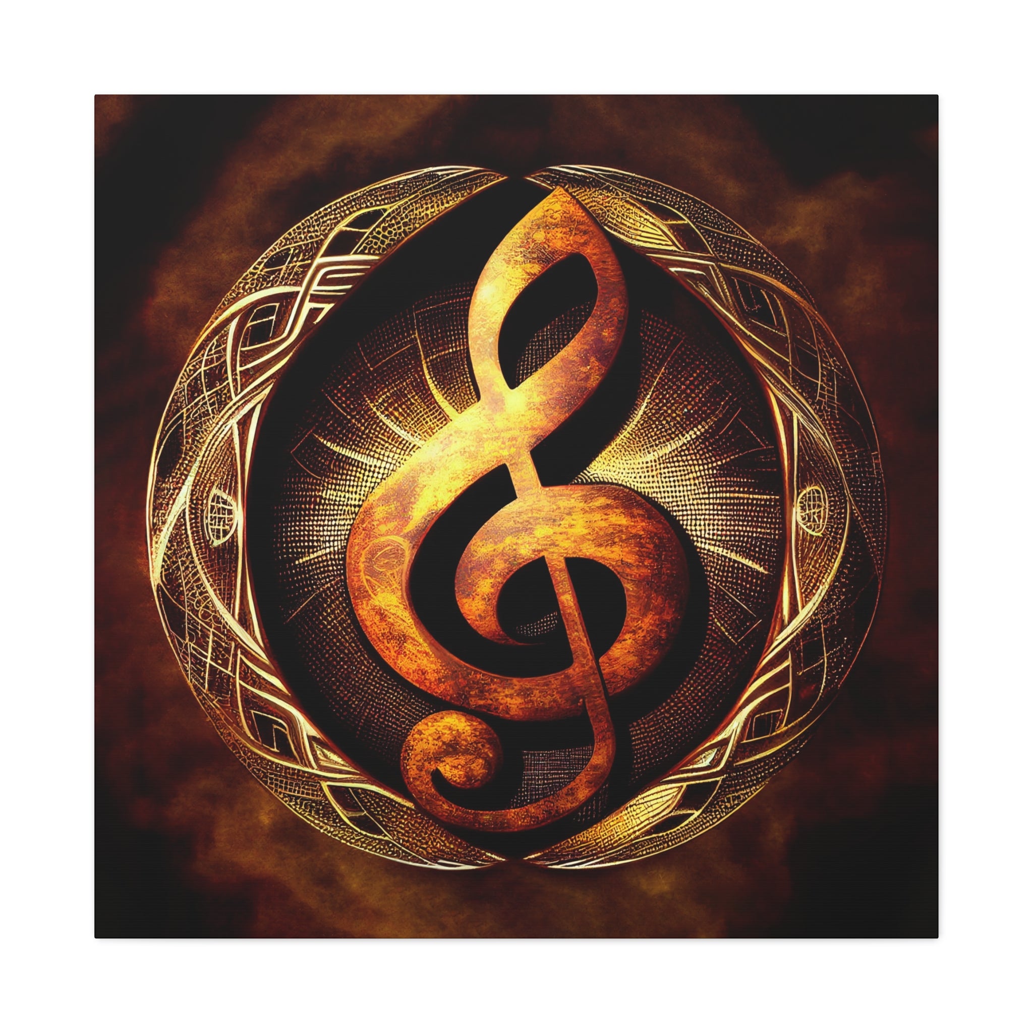 Ethereal musical note artwork with celestial light and spiritual harmony.