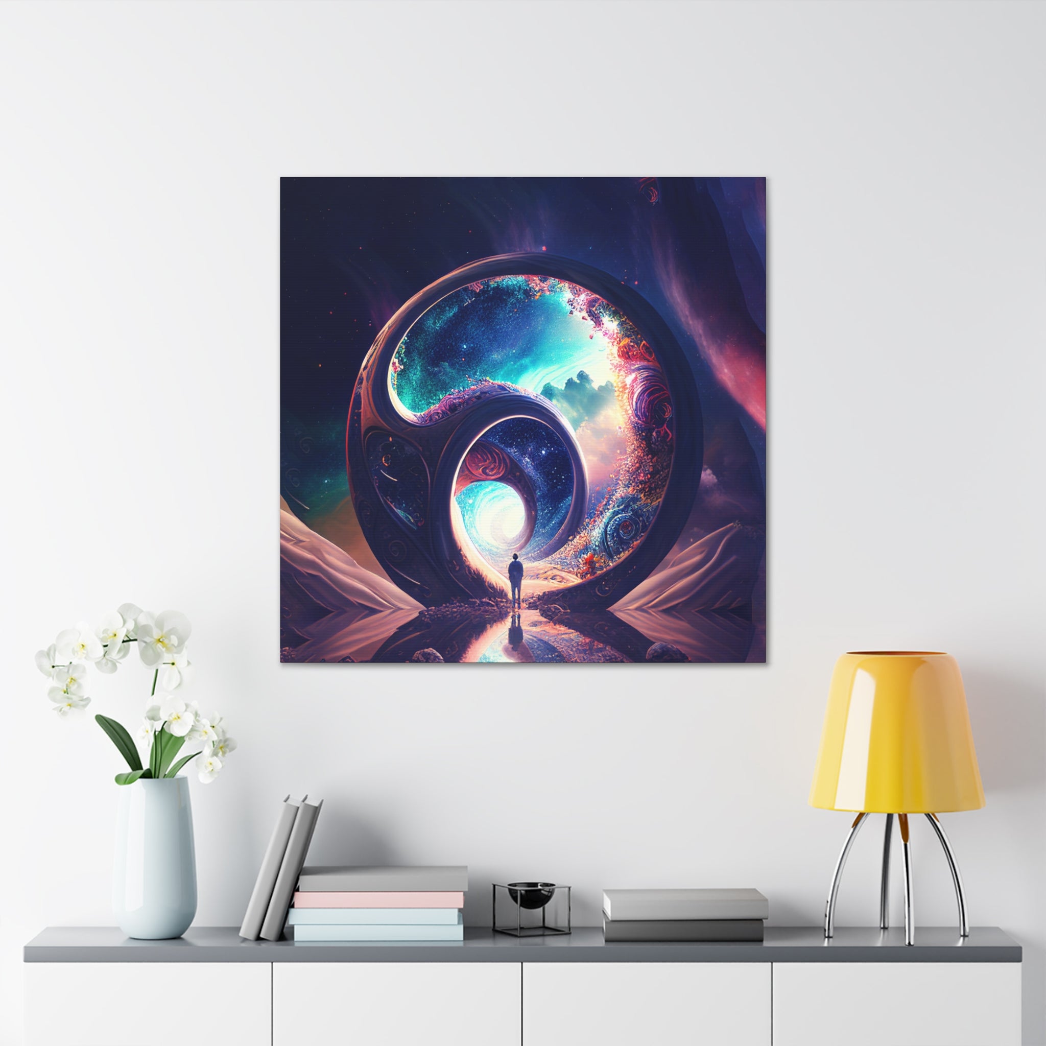 Infinite Dreamscape Abstract Infinity Canvas Poster ∞ Infinite Soldier