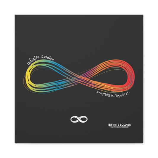 Infinite Pride Motivational Canvas Wall Art - Square