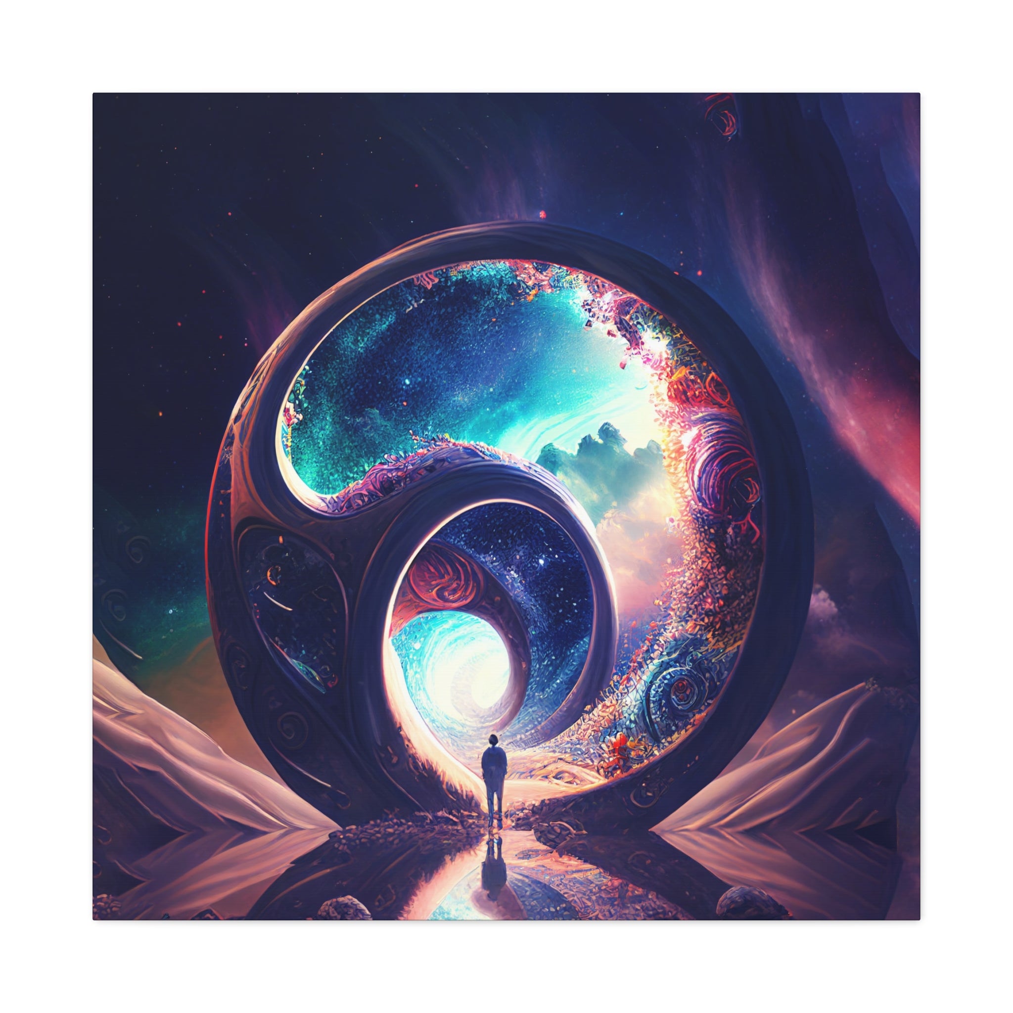 Abstract poster Infinite Dreamscape symbolizing limitless creativity and energy