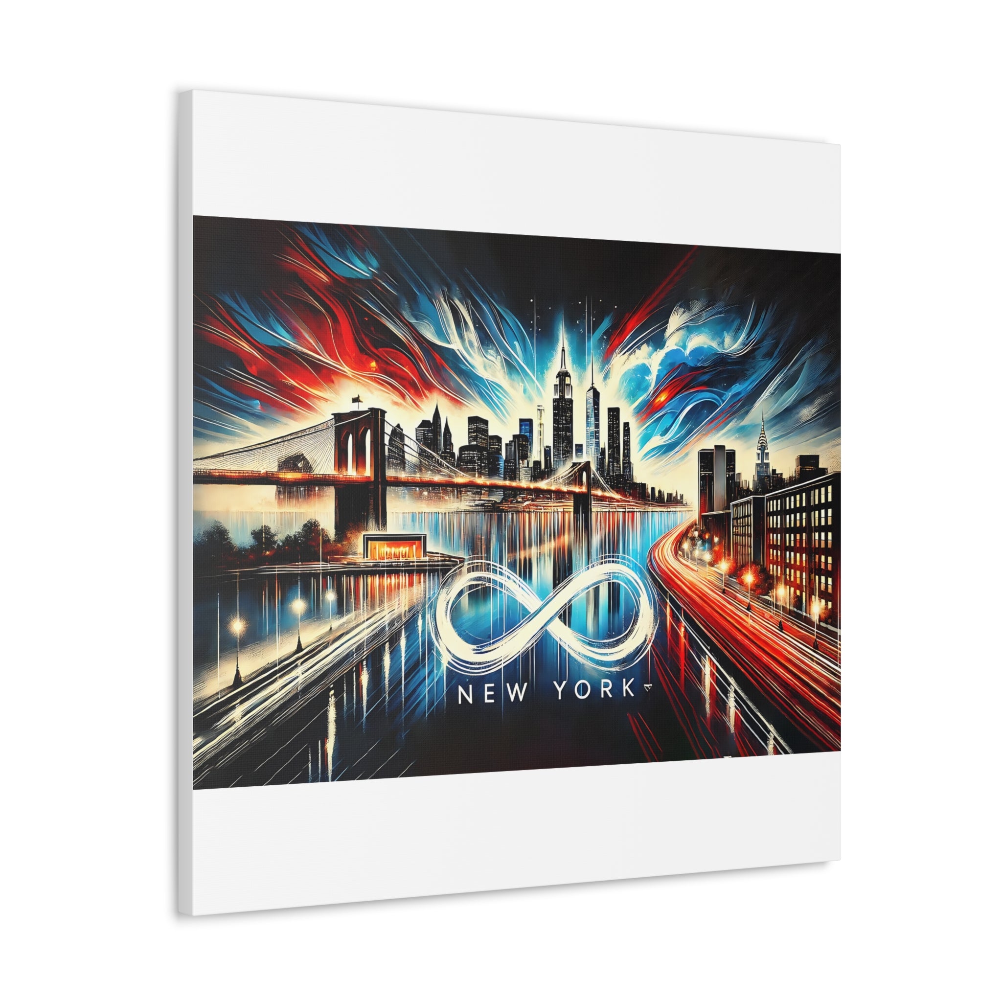 Infinite New York – Vibrant Skyline Canvas Art | Cityscape Decor