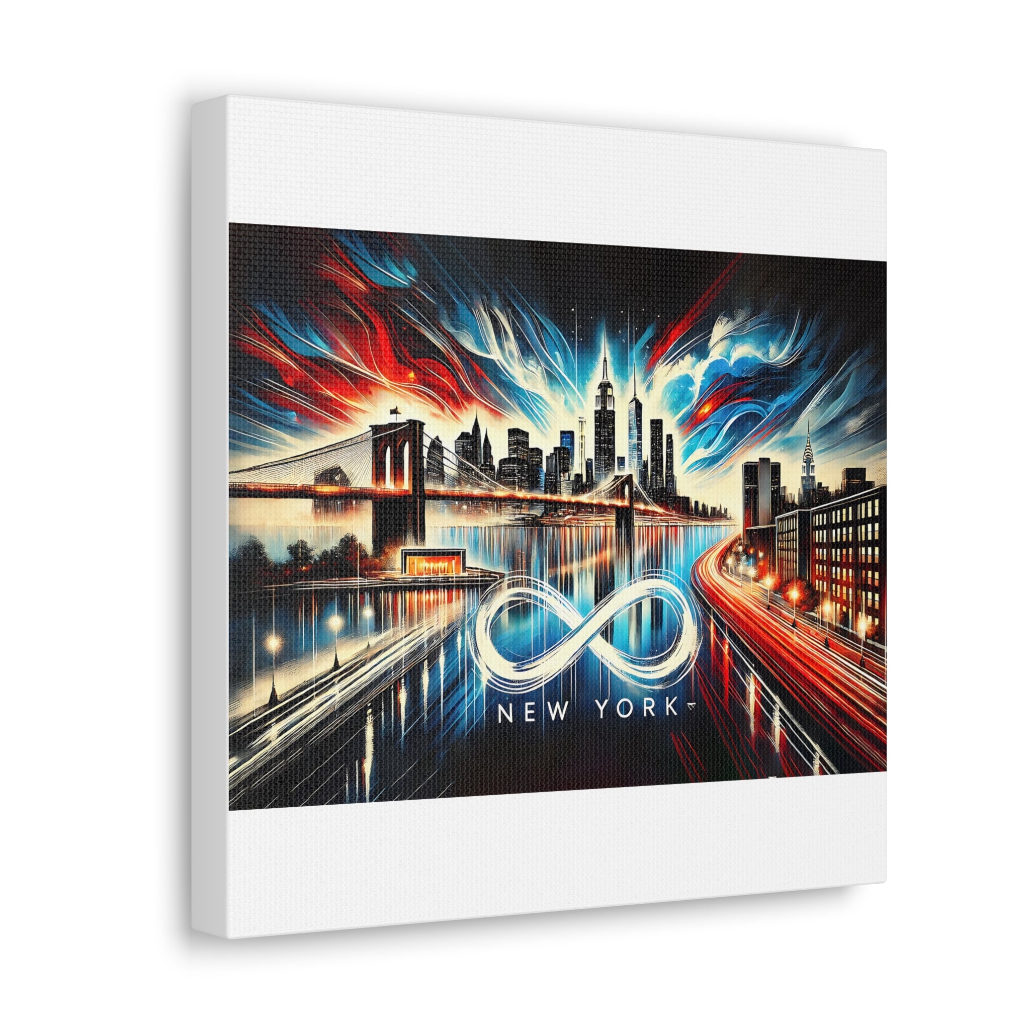 Infinite New York – Vibrant Skyline Canvas Art | Cityscape Decor