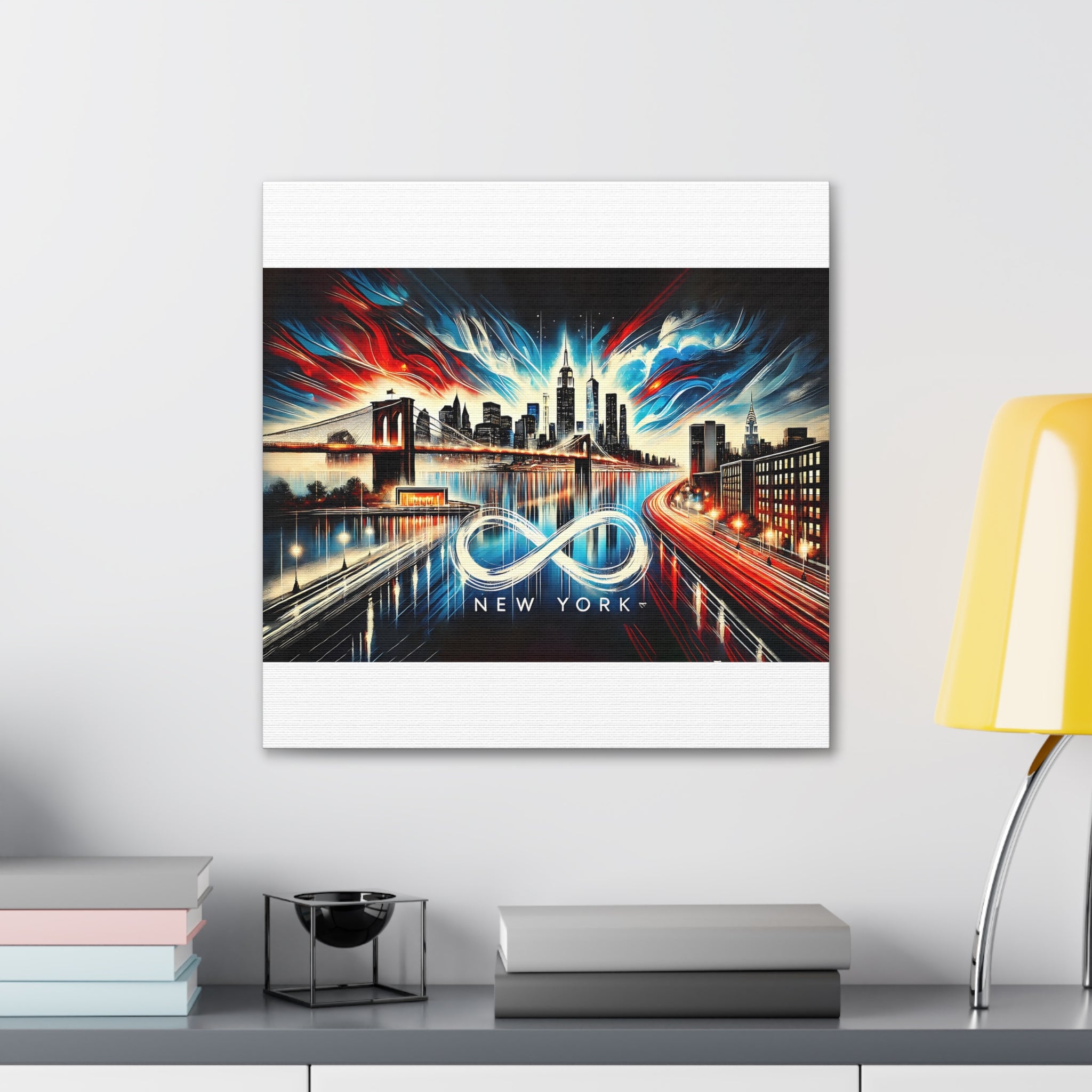 Infinite New York – Vibrant Skyline Canvas Art | Cityscape Decor