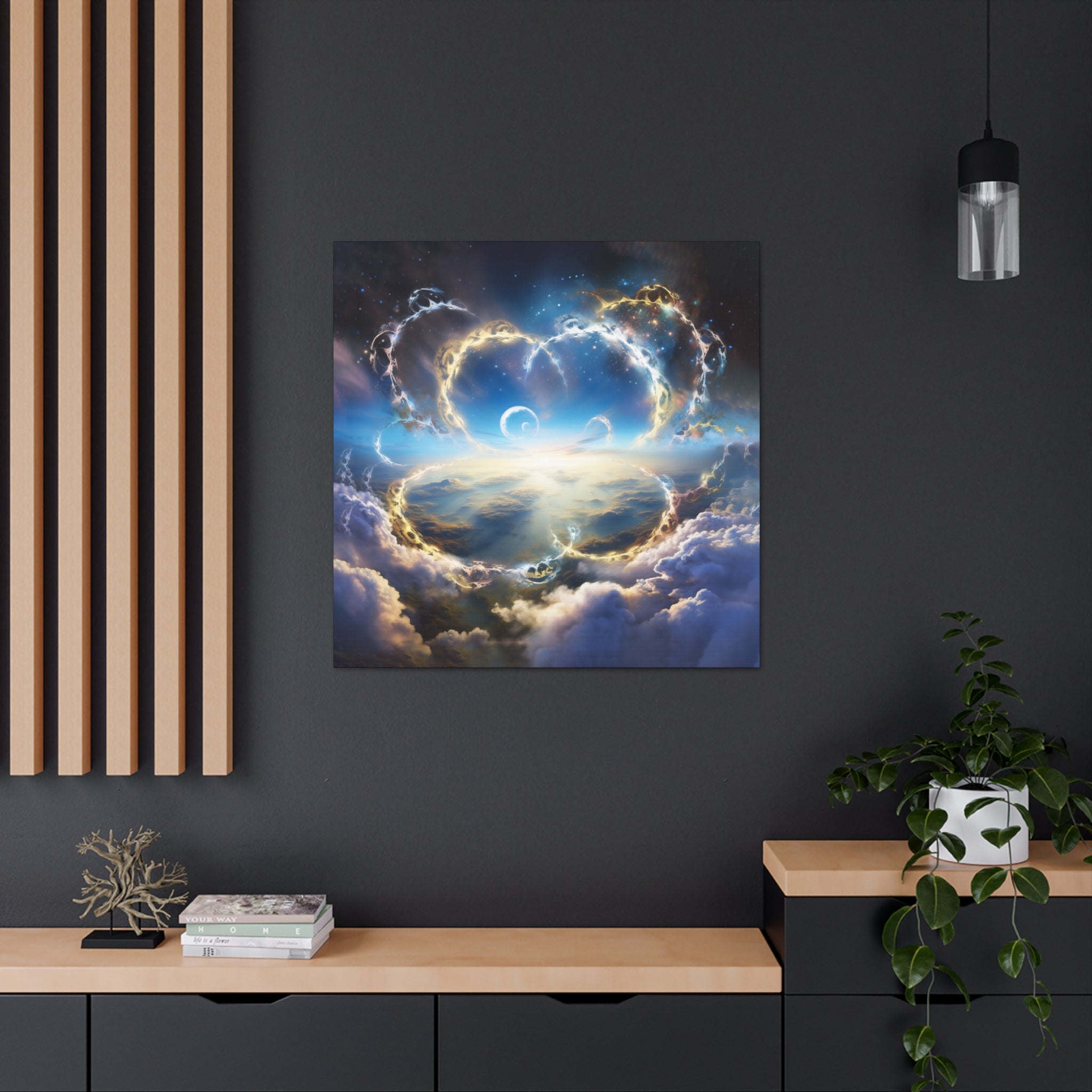 Celestial Awakening – Surreal Infinity Symbol Inspired Canvas Poster