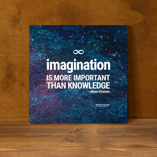 Imagination Square Mounted Canvas Poster