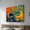 Infinite Galaxy Inspired By Van Gogh's The Scream, Canvas Art, Infinity Wall Art, Canvas Print, Wall Decor, Abstract, Digital Artwork