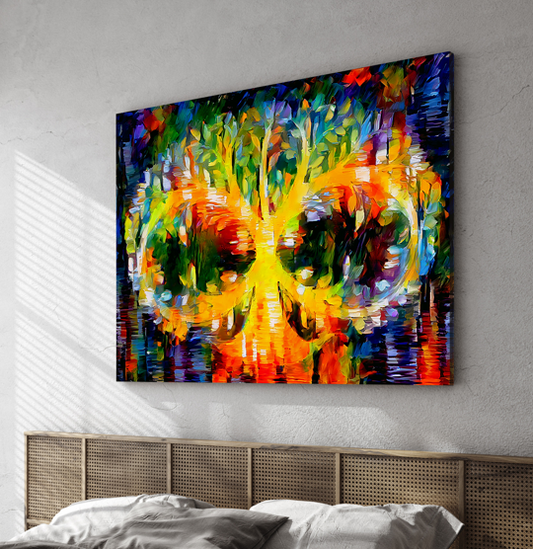 Colorburst Artistic Infinite Tree Of Life Wall Art, Canvas Painting, Infinity, Fine Canvas Print, Wall Decor, Digital Art, Family Canvas