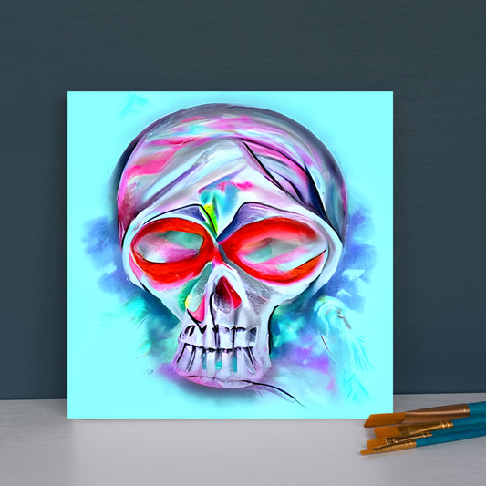 Death Does Not Part Only The Lack Of Love SugarSkull charcoal drawing acrylic art airbrush art1