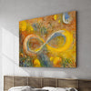 Infinite Galaxy Inspired By Van Gogh's Self Portrait, Canvas Art, Infinity Wall Art, Canvas Print, Wall Decor, Abstract, Digital Artwork