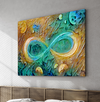 Infinite Galaxy Impasto Style Wall Art, Canvas Art, Wall Decor, Wall Art, Painting, Digital Art, Abstract Art, Water Colors, Oil Colors