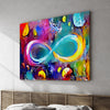 Infinite Galaxy,  Infinite Colors - Infinity  Canvas Wall Art, Wall Decor, Painting, Digital Artwork, Canvas Art, Colorful